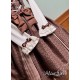 Alice Girl Bear Chocolate Short and Long Skirt and JSK(2nd Pre-Order/2 Colours/Full Payment Without Shipping)